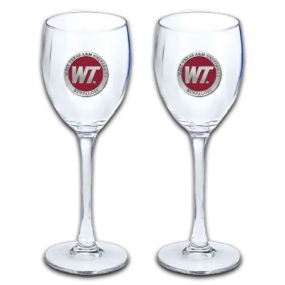 West Texas A&M University Buffaloes - Wine Goblet 15oz Set of 2