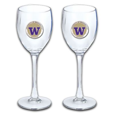 University of Washington Huskies - Wine Goblet 15oz Set of 2