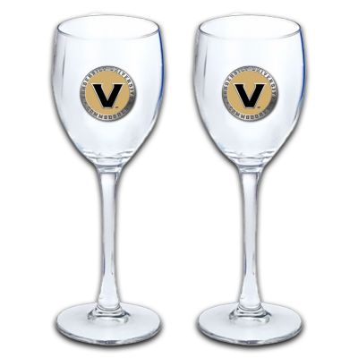 Vanderbilt University Commodores  - Wine Goblet 15oz Set of 2