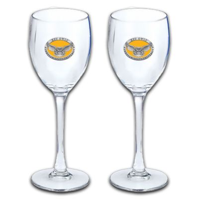 Kennesaw State Owls - Wine Goblet 15oz Set of 2