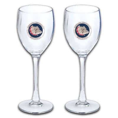 Gonzaga University Bulldogs - Wine Goblet 15oz Set of 2