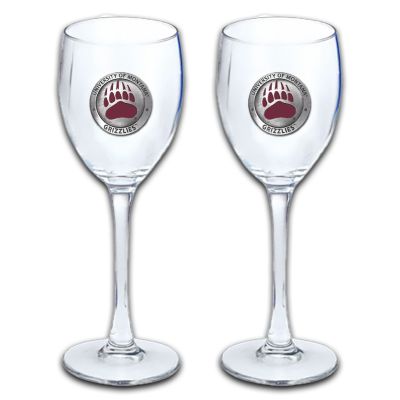 University of Montana Grizzlies - Wine Goblet 15oz Set of 2