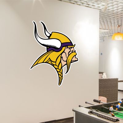 Sports Team Wall Decal - Minnesota Vikings Football Team Logo