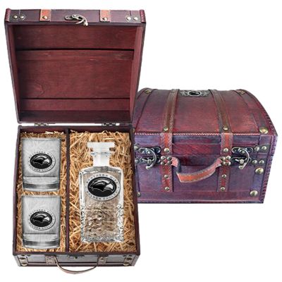 Southern Miss Golden Eagles - Heritage Decanter with 2 Double Old Fashioned Glasses in Chest