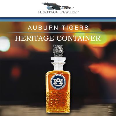 Auburn University Tigers Heritage Decanter with 3D Topper