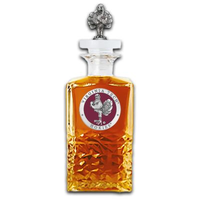 Virginia Tech Hokies Heritage Decanter with 3D Topper