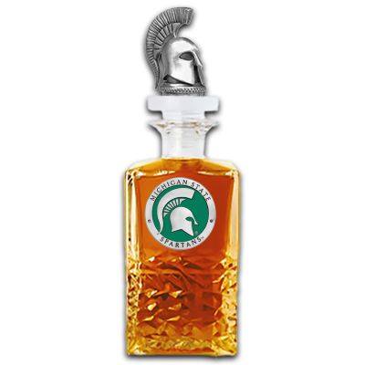 Michigan State Spartans Heritage Decanter with 3D Topper