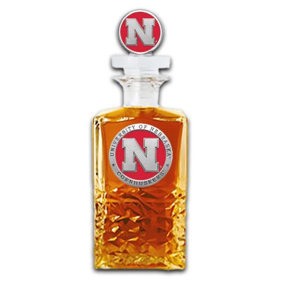University of Nebraska Cornhuskers Heritage Decanter with 3D Topper