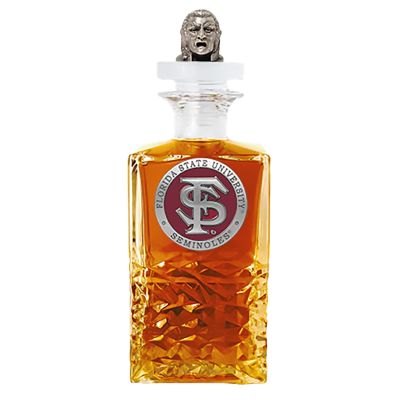 Florida State University - FS Logo Heritage Decanter with 3D Topper
