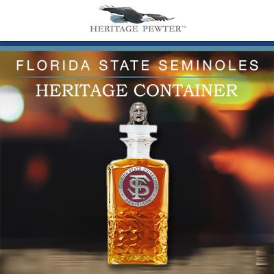 Florida State University - FS Logo Heritage Decanter with 3D Topper