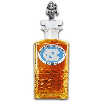 North Carolina Tarheels Heritage Decanter with 3D Topper