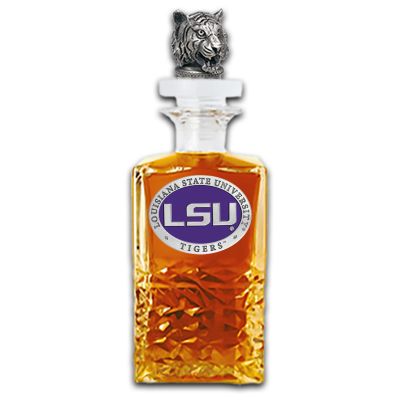 LSU Tigers Heritage Decanter with 3D Topper