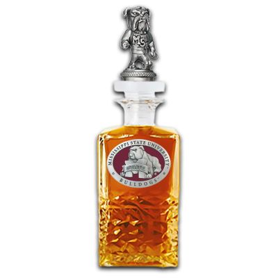 Mississippi State University Bulldogs Heritage Decanter with 3D Topper
