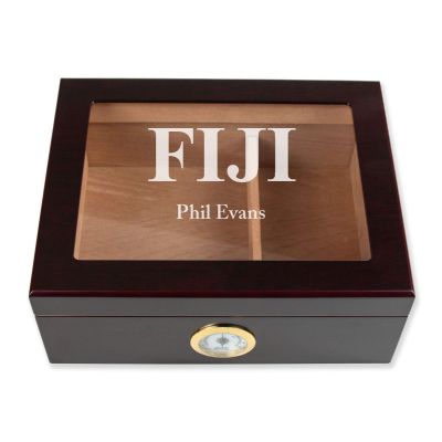 Personalized Cigar Humidor - Engraved Phi Gamma Delta
