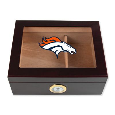 Cigar Humidor - Denver Broncos Football Full Color Team Logo