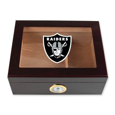 Cigar Humidor - Las Vegas Raiders Football Full Color Team Logo