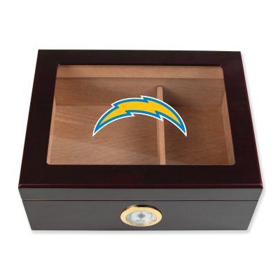 Cigar Humidor - Los Angeles Chargers Football Full Color Team Logo