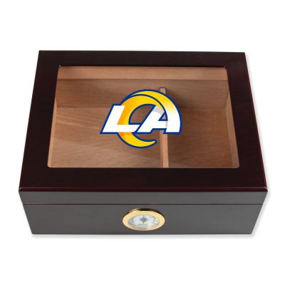 Cigar Humidor - Los Angeles Rams Football Full Color Team Logo