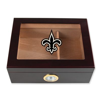 Cigar Humidor - New Orleans Saints Football Full Color Team Logo