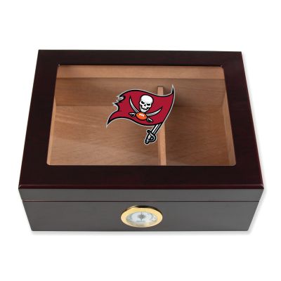Cigar Humidor - Tampa Bay Buccaneers Football Full Color Team Logo