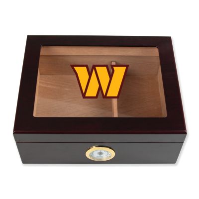 Cigar Humidor - Washington Commanders Football Full Color Team Logo