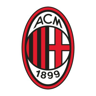 Soccer Wall Decals - Serie A League Italy	 Soccer Team Logos - AC Milan