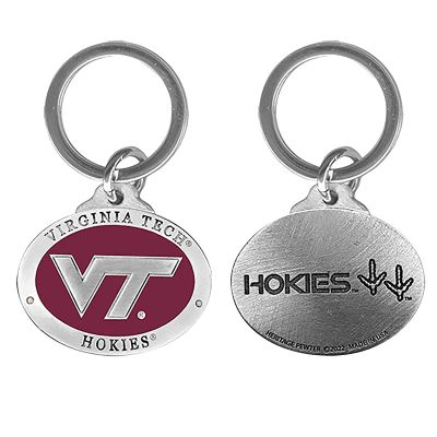 Virginia Tech VT Logo Keychain