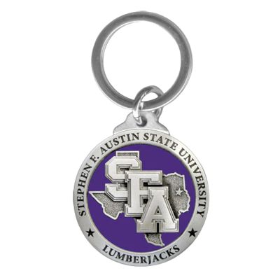 Stephen Austin Lumberjacks Keychain