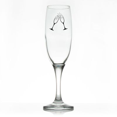 Custom Personalized Champagne Flutes - Champagne Glass Toast - Promotional Champagne Flutes In Bulk