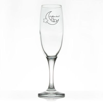 Custom Personalized Champagne Flutes - A Gift From Above - Promotional Champagne Flutes In Bulk