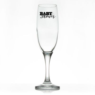 Custom Personalized Champagne Flutes - Baby Shower Confetti - Promotional Champagne Flutes In Bulk