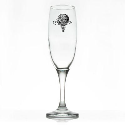 Custom Personalized Champagne Flutes - Let the Adventures Begin - Hot Air Balloon- Promotional Champagne Flutes In Bulk