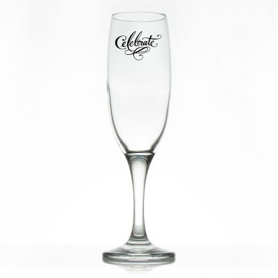 Custom Personalized Champagne Flutes - Celebrate - Promotional Champagne Flutes In Bulk