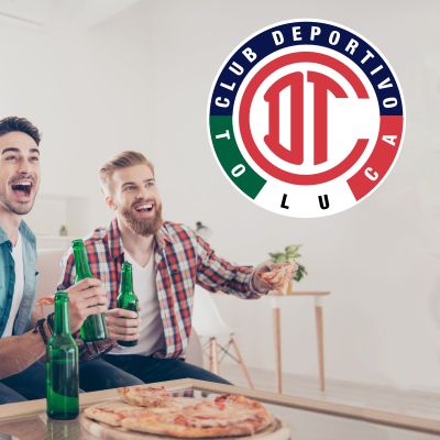Soccer Wall Decals - Liga MX - Mexico Soccer Team Logos - Club Deportivo Toluca FC