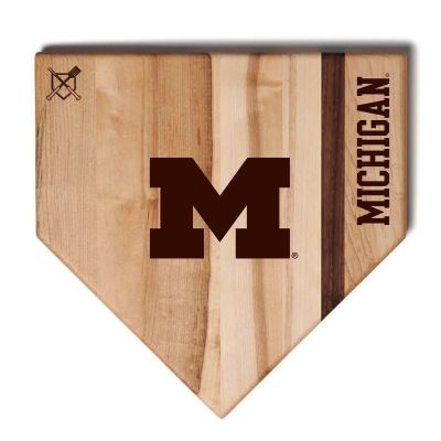 Michigan Wolverines Baseball Home Plate Cutting Board