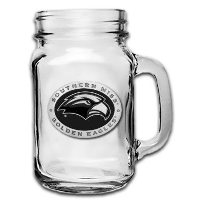 Southern Miss Golden Eagles Mason Jar Mug