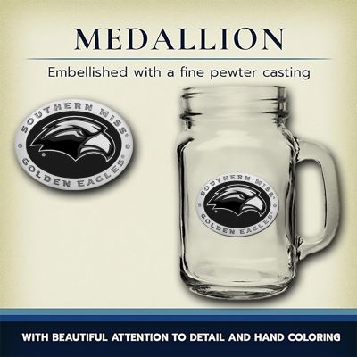 Southern Miss Golden Eagles Mason Jar Mug