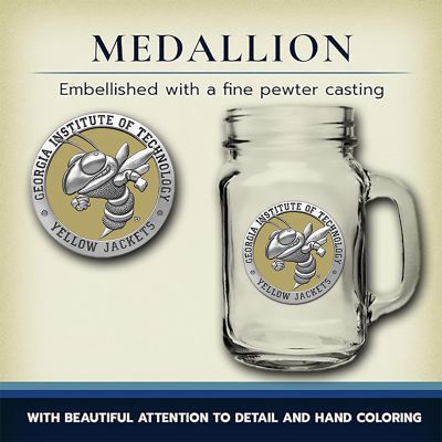 Georgia Tech Yellowjackets Mason Jar Mug