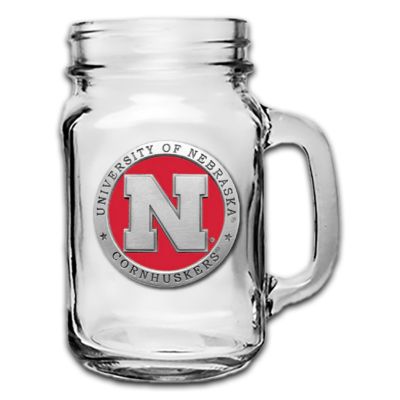 University of Nebraska Cornhuskers Mason Jar Mug
