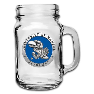 University of Kansas Jayhawks Mason Jar Mug