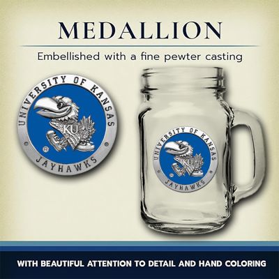 University of Kansas Jayhawks Mason Jar Mug