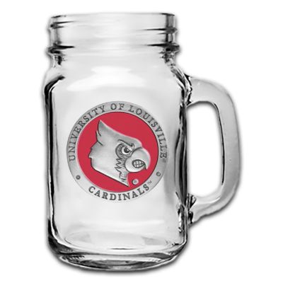 University of Louisville Cardinals Mason Jar Mug