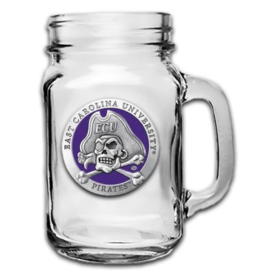 East Carolina University Pirates Mason Jar Mug