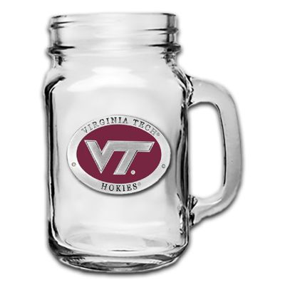 Virginia Tech VT Logo Mason Jar Mug