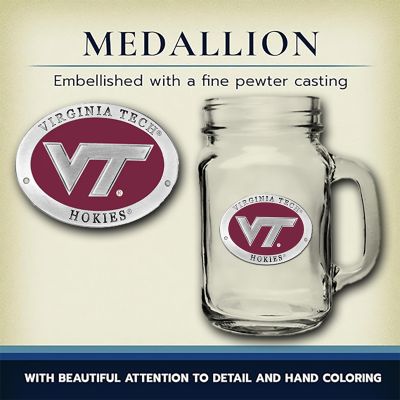 Virginia Tech VT Logo Mason Jar Mug