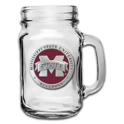 Mississippi State University "M" Logo Mason Jar Mug