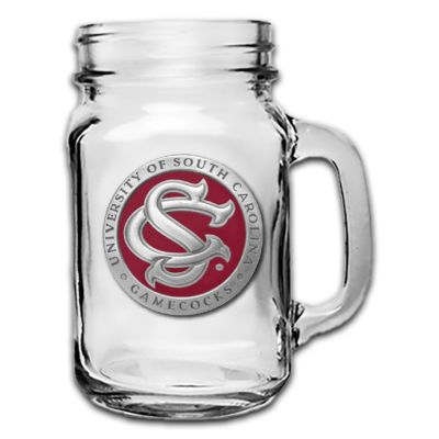 South Carolina Gamecocks SC Logo Mason Jar Mug