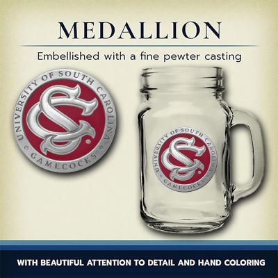 South Carolina Gamecocks SC Logo Mason Jar Mug