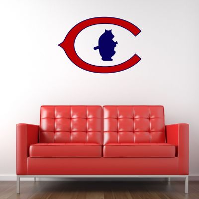 Baseball Wall Decals - Baseball Team Logos - Chicago Cubs Vintage 1920 Logo
