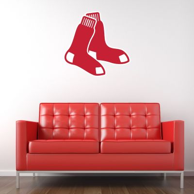 Baseball Wall Decals - Baseball Team Logos - Boston Hanging Red Sox